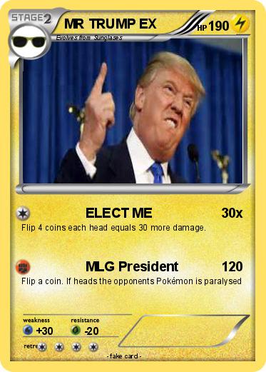Pokemon MR TRUMP EX