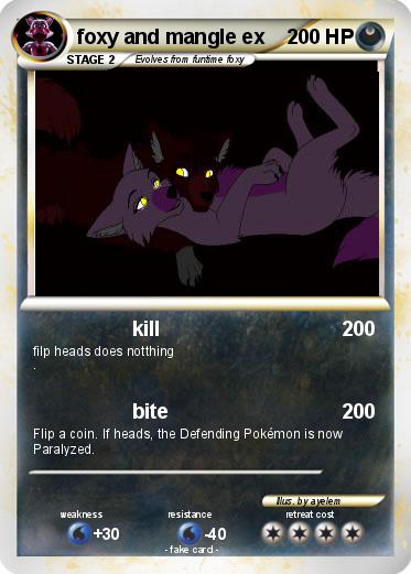 Pokemon foxy and mangle ex