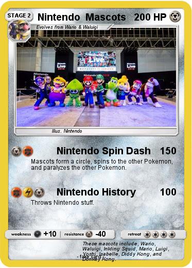 Pokemon Nintendo  Mascots