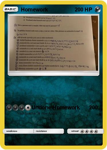 Pokemon Homework