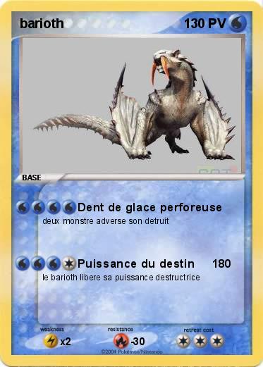Pokemon barioth                                      