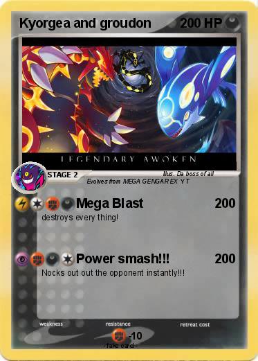 Pokemon Kyorgea and groudon