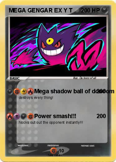 Pokemon MEGA GENGAR EX Y T