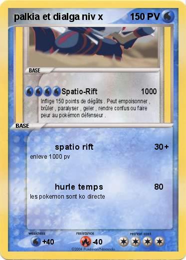 Pokemon palkia et dialga niv x