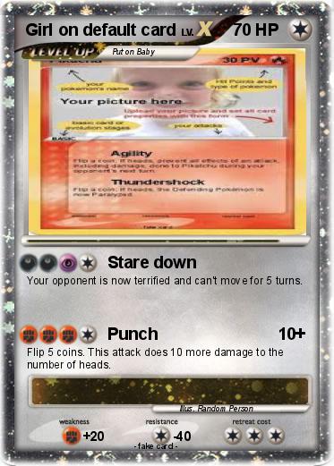 Pokemon Girl on default card