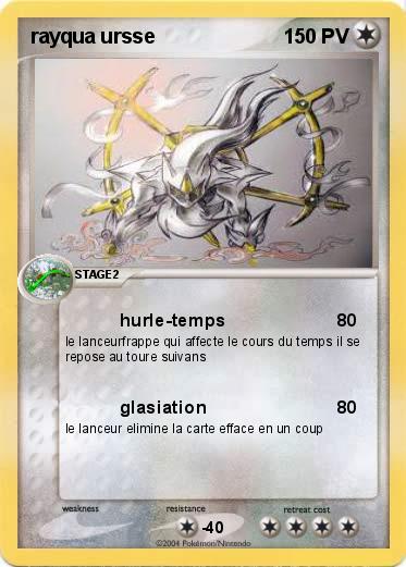 Pokemon rayqua ursse                                                                  