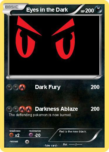 Pokemon Eyes in the Dark