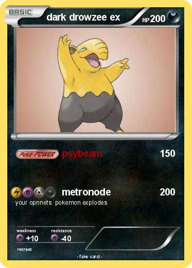 Pokemon dark drowzee ex
