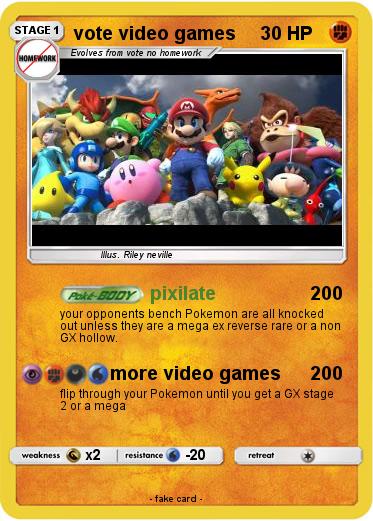 Pokemon vote video games