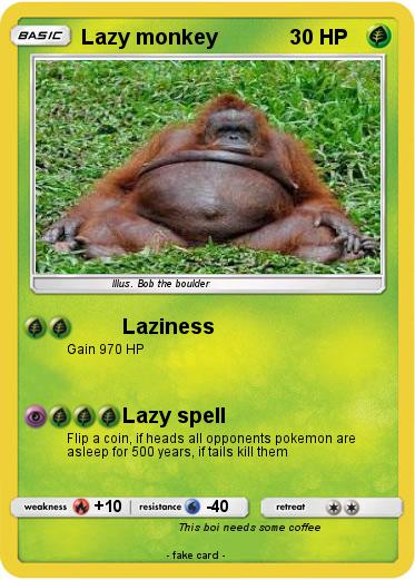 Pokemon Lazy monkey