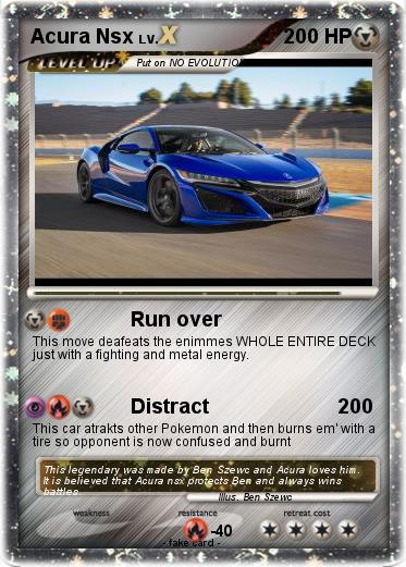 Pokemon Acura Nsx