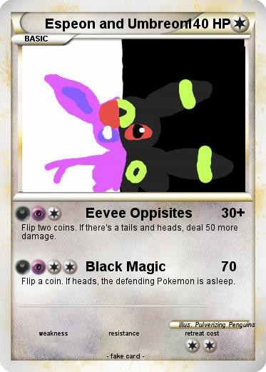 Pokemon Espeon and Umbreon