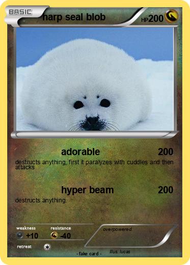 Pokemon harp seal blob