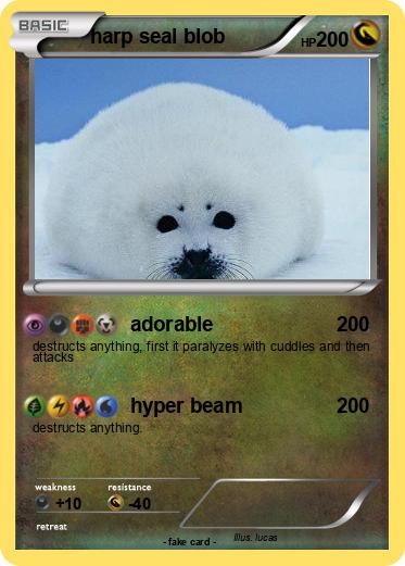 Pokemon harp seal blob