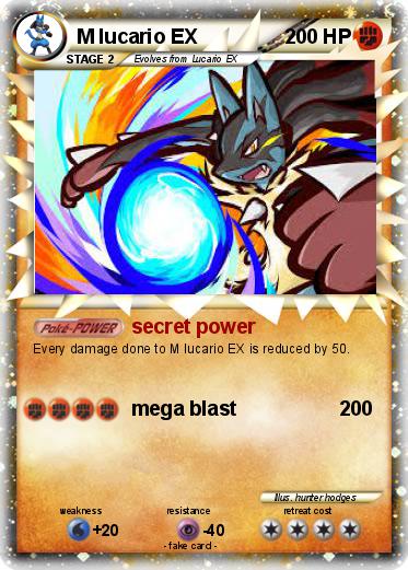 Pokemon M lucario EX