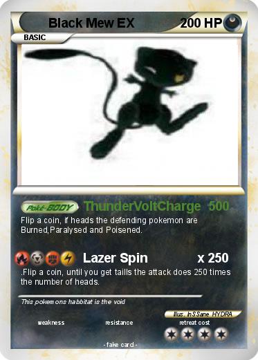Pokemon Black Mew EX