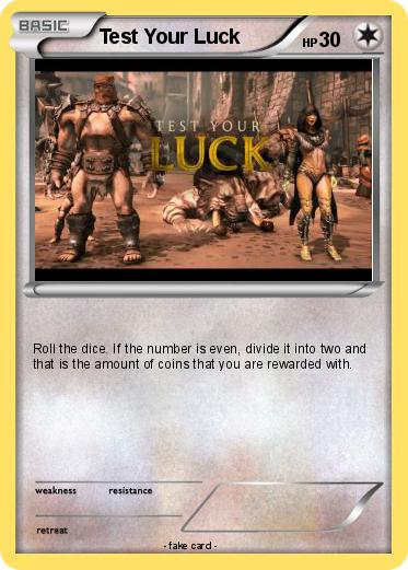 Pokemon Test Your Luck