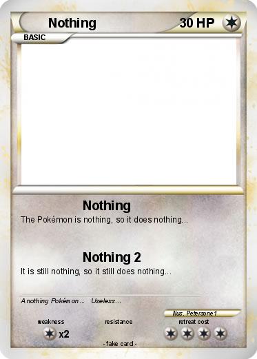 Pokemon Nothing