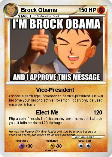 Pokemon Brock Obama