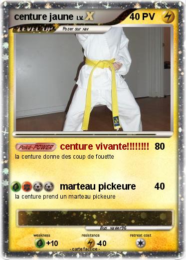 Pokemon centure jaune