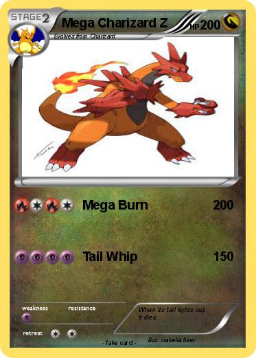Pokemon Mega Charizard Z