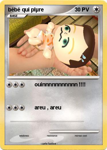 Pokemon bébé qui plµre