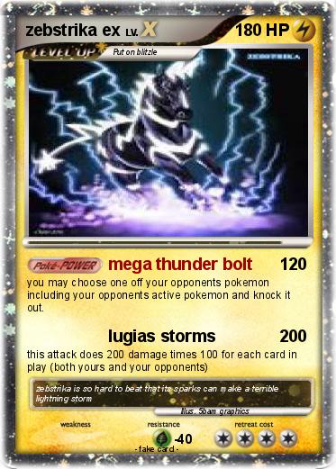 Pokemon zebstrika ex