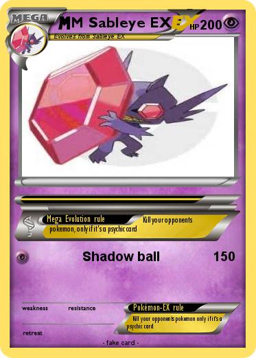 Pokemon M Sableye EX