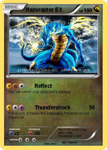 Pokemon Razoraptor EX