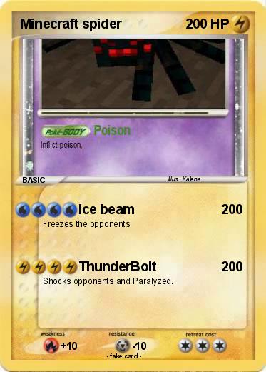 Pokemon Minecraft spider