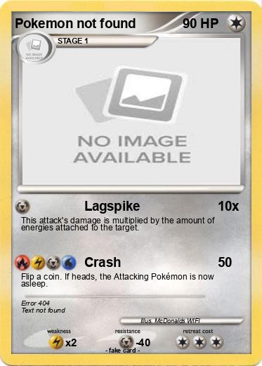 Pokemon Pokemon not found