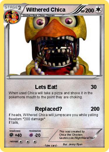 Pokemon Withered Chica