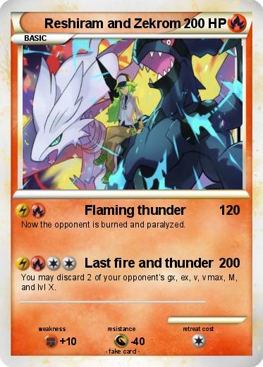 Pokemon Reshiram and Zekrom