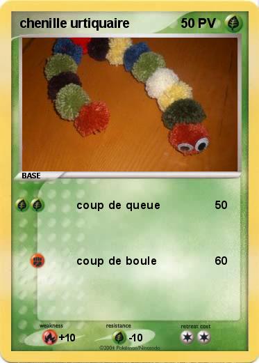 Pokemon chenille urtiquaire