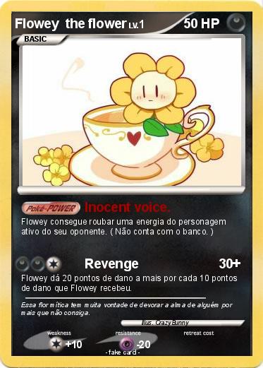 Pokemon Flowey  the flower