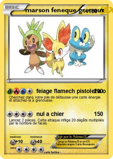 Pokemon marson feneque grenous