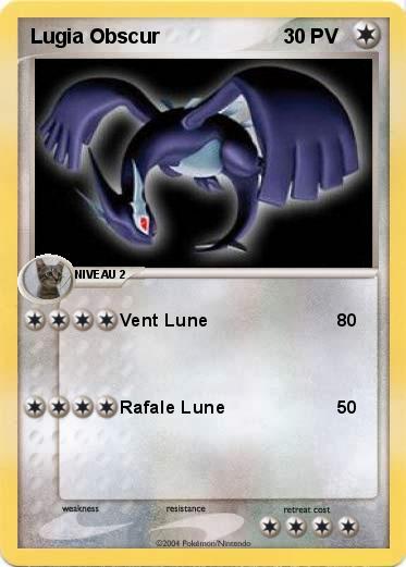 Pokemon Lugia Obscur