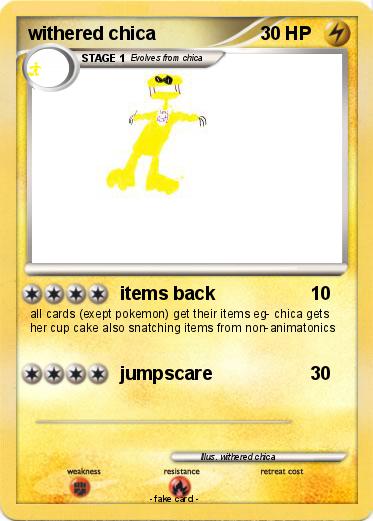 Pokemon withered chica