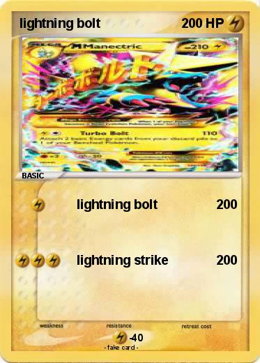 Pokemon lightning bolt