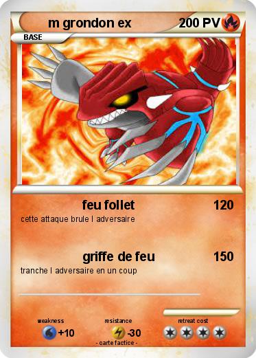Pokemon m grondon ex