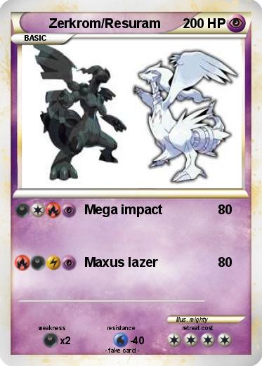 Pokemon Zerkrom/Resuram