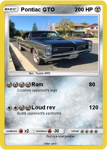 Pokemon Pontiac GTO
