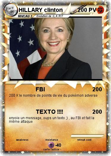 Pokemon HILLARY clinton