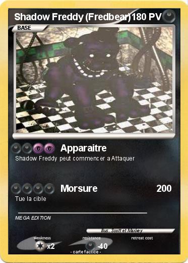 Pokemon Shadow Freddy (Fredbear)