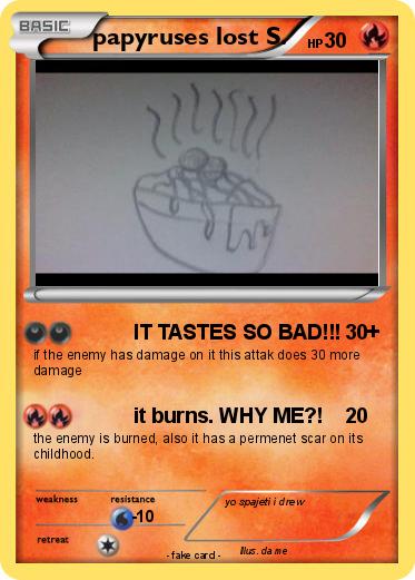 Pokemon papyruses lost S.