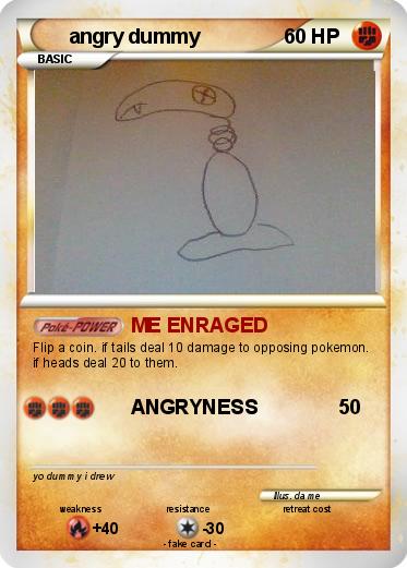Pokemon angry dummy