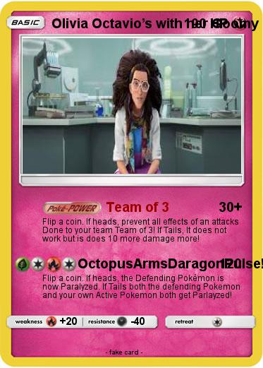 Pokemon Olivia Octavio’s with her Goomy dressed up as Dr Otto Octavious!