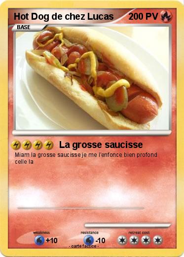 Pokemon Hot Dog de chez Lucas