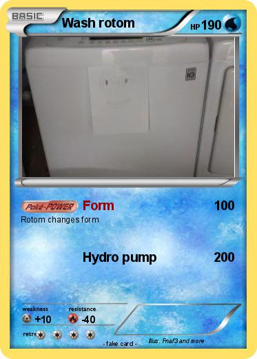 Pokemon Wash rotom