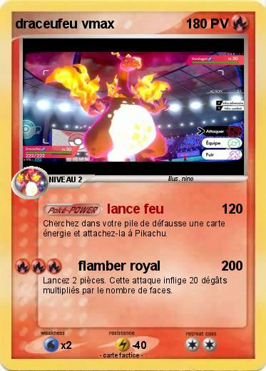 Pokemon draceufeu vmax